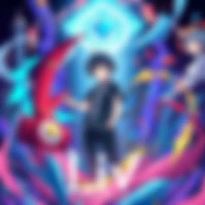 Illustration from Liv featuring the main character surrounded by vivid artistic elements, showcasing the unique art style and themes of the oneshot.