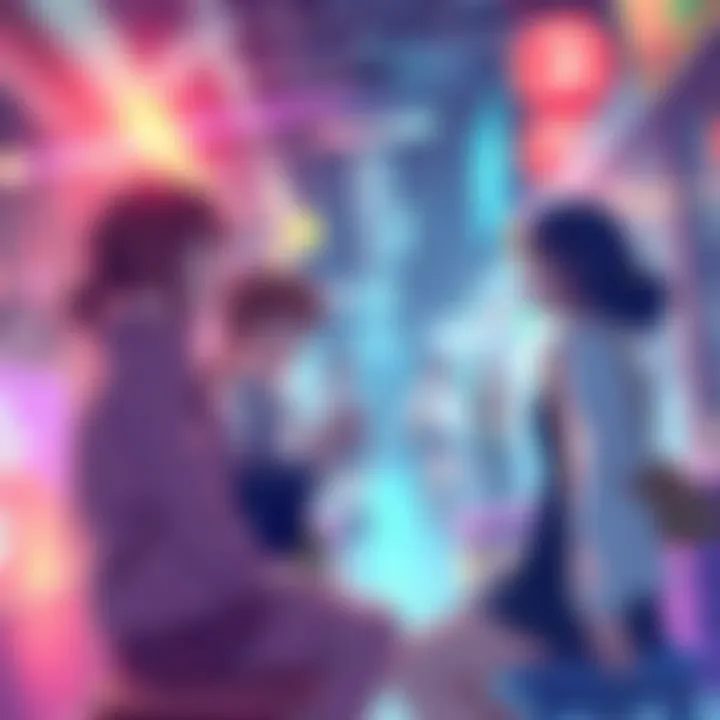 A scene from the live-action adaptation showing main characters interacting in a vibrant setting, highlighting their relationships and drama.