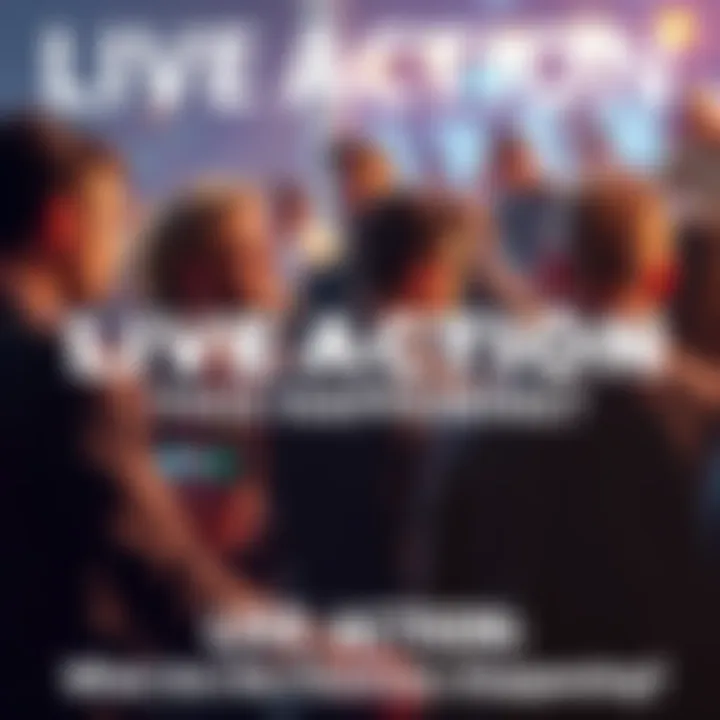 A group of fans discussing potential plot twists for an upcoming live action series.