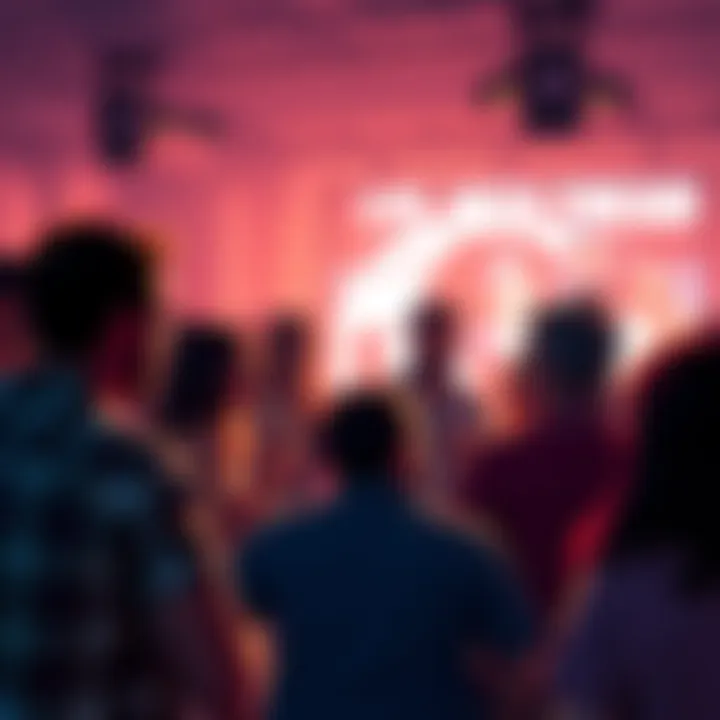 People discussing livestream reactions A group of people engaging in a lively discussion about their thoughts on a recent livestream event