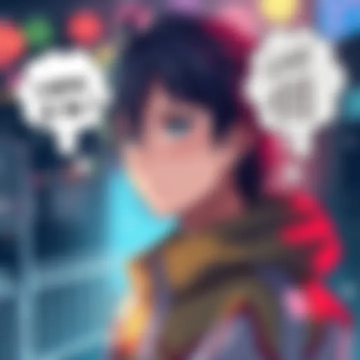 A fan's artistic representation of Loid from the anime, pondering his true identity with a thought bubble showing various name options.