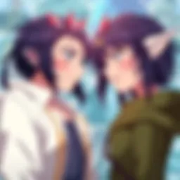 Loid and Yor's Trust Issues Loid and Yor looking at each other with expressions of uncertainty, symbolizing their trust issues, with a background featuring scenes from the manga.