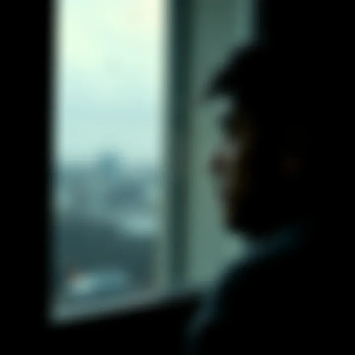 A person gazes longingly out of a window, reflecting deep emotions of loneliness and a desire for connection with others.