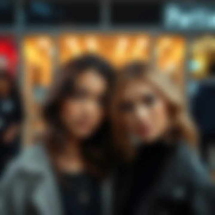 Two individuals with similar features sharing a moment, highlighting their resemblance