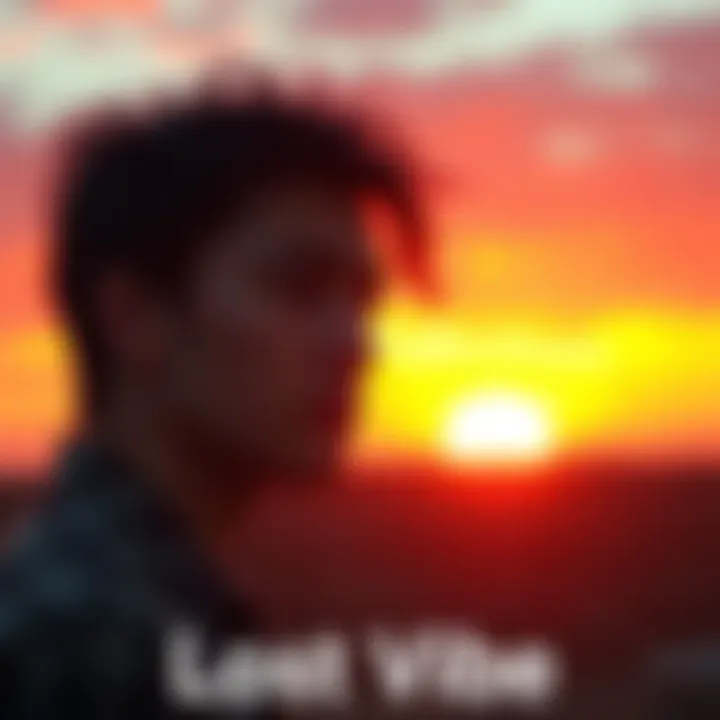 A person looking disappointed as a vibrant sunset fades behind them, symbolizing the loss of a great moment.