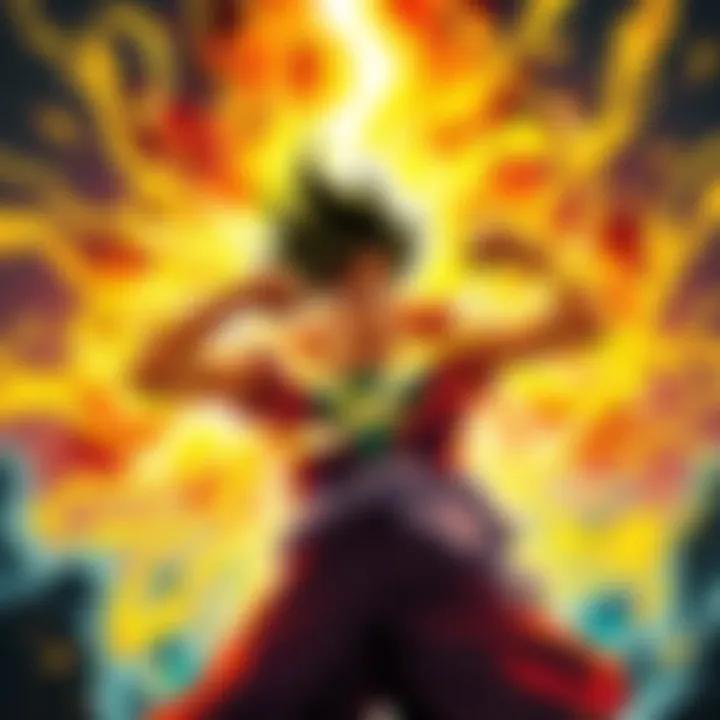 Luffy and Domi Reversied Transformation Luffy undergoing a dramatic transformation with energy swirling around him, showcasing the Domi Reversied power.