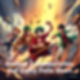 Luffy, Zoro, Nami, and Sanji showcase their skills in an intense battle scene, highlighting their character growth while Luffy appears less impactful.