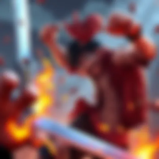 Luffy using unique tactics to counter possession in a lively battle scene