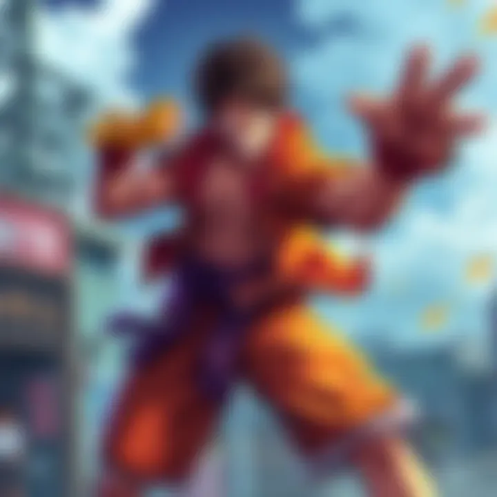 Luffy showcases his unique fighting style with emphasis on technique and choreography in an anime setting