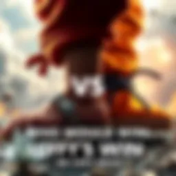 A comparison of Luffy's sandals from One Piece and Goku's boots from Dragon Ball in an action-packed scene.