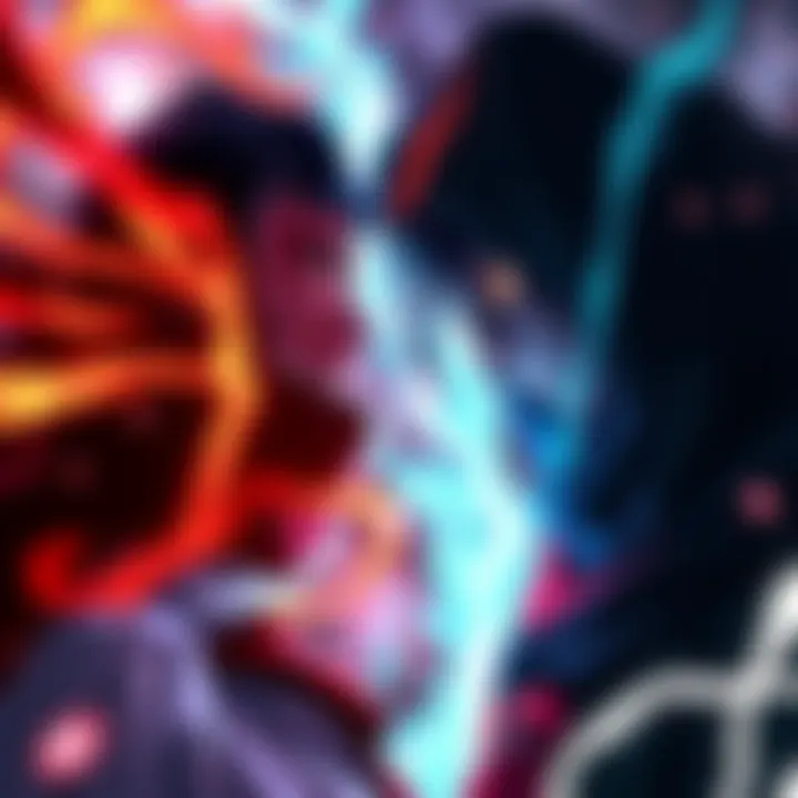 Madara Uchiha and Orochimaru face off, showcasing their unique powers and abilities, with Gecko Moria's influence in the background.