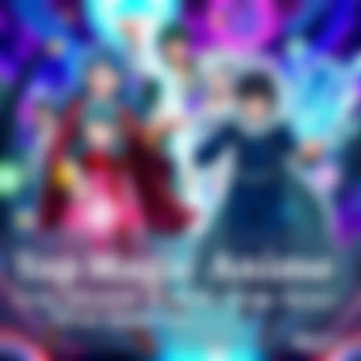 Magic Anime Characters A group of anime characters casting spells in a colorful fantasy setting