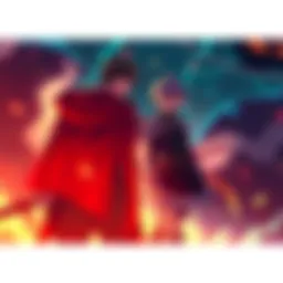 Mahito and Geto standing together, talking intensely about a dark strategy involving sorcerers and non-sorcerers.