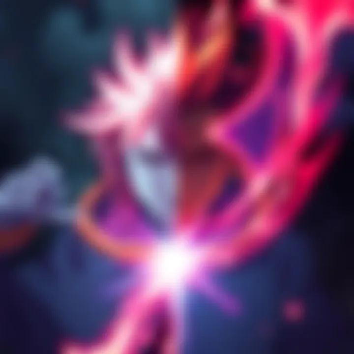 A split scene showing Mahito's practical technique on one side and a glowing projection sorcery aura on the other, illustrating the contrast between the two powers.