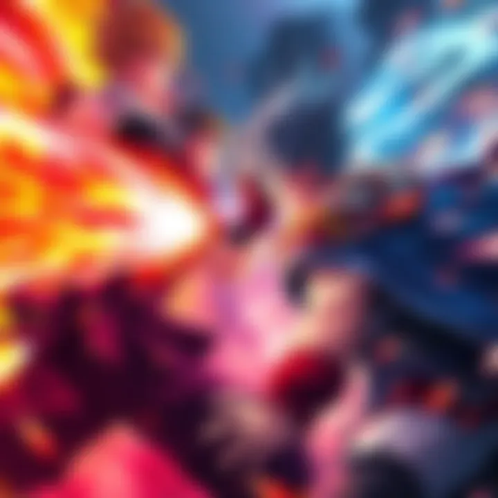 Mahito and Yuji in heated battle Mahito and Yuji face off in an intense showdown, showcasing their unique powers and abilities.