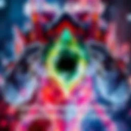 Mahoraga adapting to Power Stone Mahoraga character transforming with glowing Power Stone effects