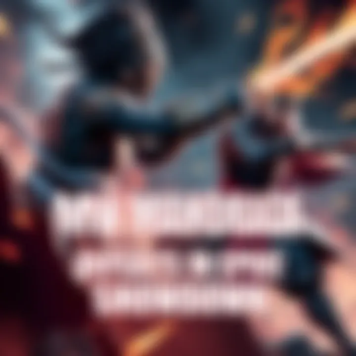 Mahoraga battling Higuruma Mahoraga uses a powerful technique against Higuruma in a fierce duel, showcasing their combat skills.