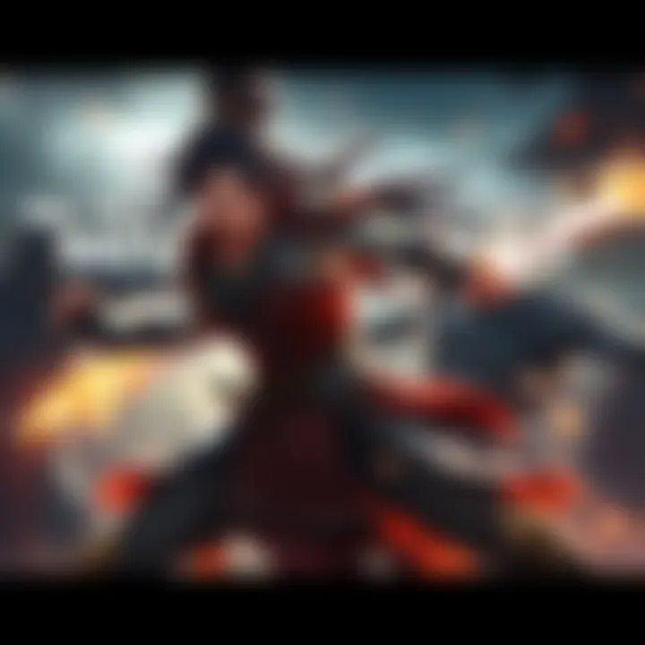 Mai engages in an intense fight with powerful transfigured humans, showcasing her strength and resilience.