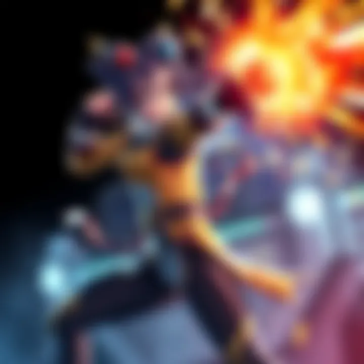 Mai showcases her combat skills with a blend of strategy and flair, possibly using customized Trion technology.