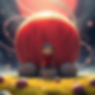 Mai and the Unmade Sphere A character named Mai stands with a confused expression beside a giant unmade Perfect Sphere, surrounded by swirling smaller spheres under pressure.