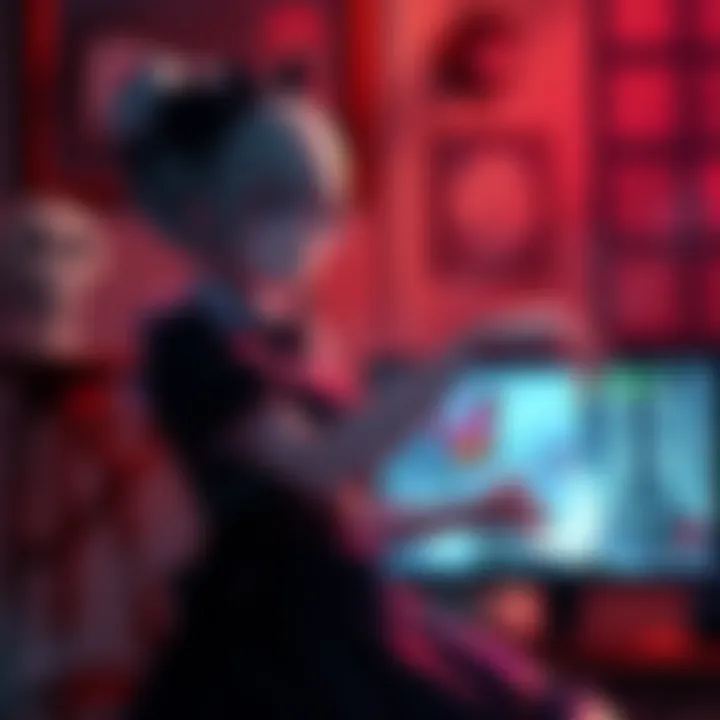 Maid Mint Fantôme streaming Fatal Frame II: Crimson Butterfly Remake with a spooky backdrop and game screen visible