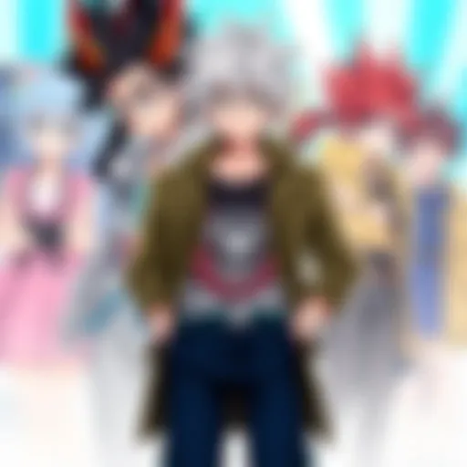 A stylish and unique main character stands confidently, showcasing their distinct design and personality traits.