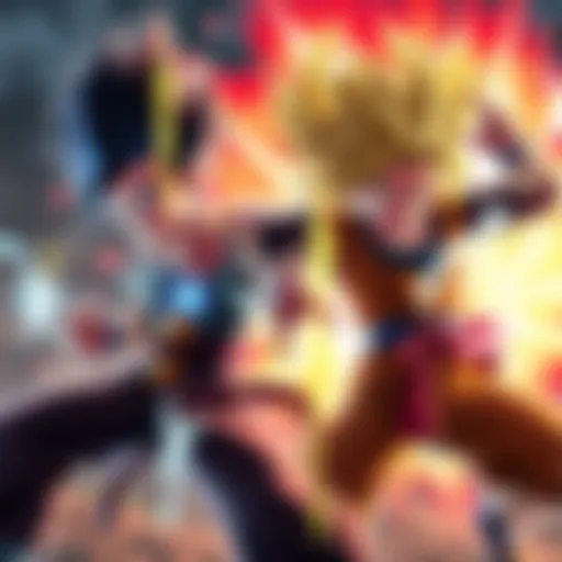 Majin Vegeta and SSJ2 Goku LR Majin Vegeta and SSJ2 Goku in dynamic battle poses, showcasing their powers with vibrant energy effects in the background.
