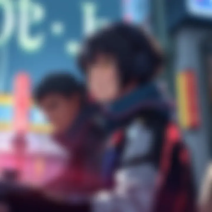 Illustration showing Major and Batou from Ghost in the Shell as characters in a video game setting, ready for action