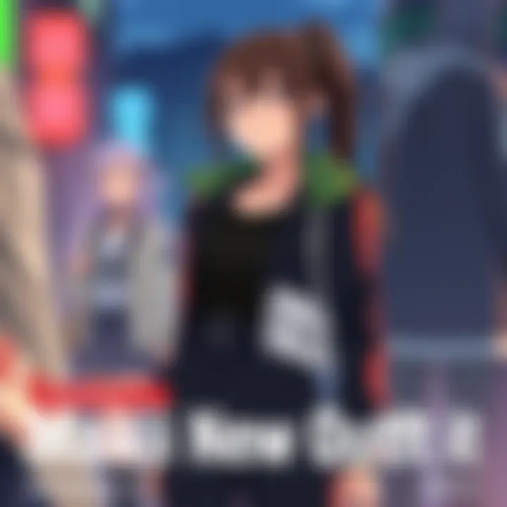 Maki showcasing her new outfit in Season 3, standing confidently with a slight smile, contrasting with other characters in the background