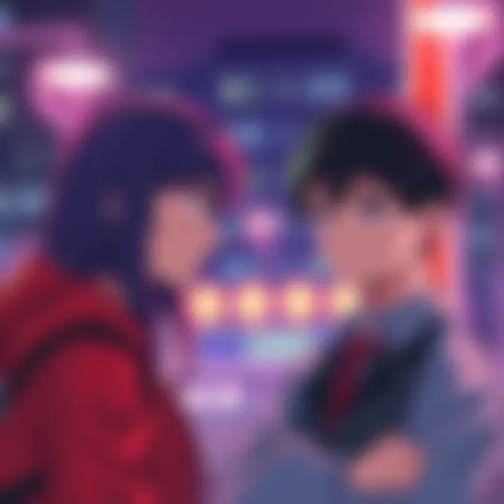 Maki looks assertive while talking to Yuta, who appears uncertain and contemplative, highlighting their complex relationship dynamics.