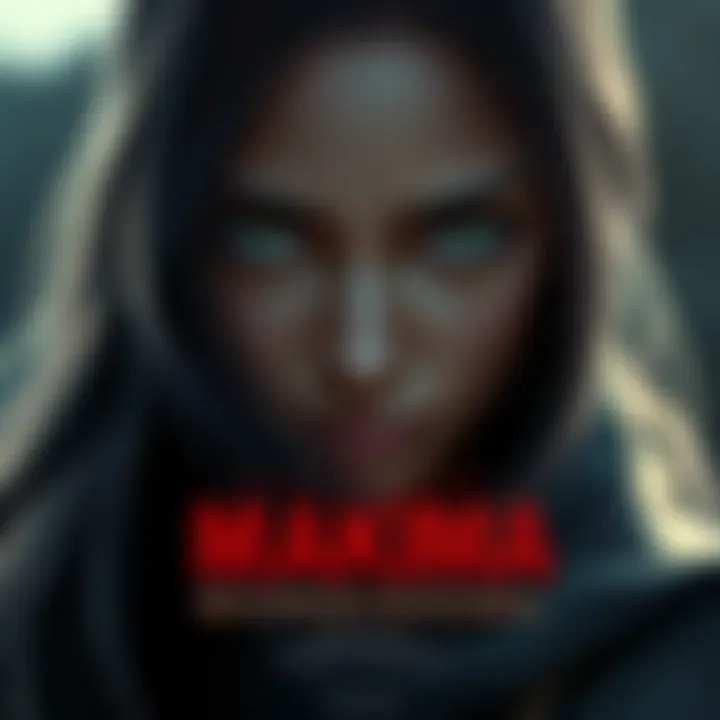 Close-up of Makima, a character with long hair and an intense gaze, reflecting her complex nature as a morally grey figure.