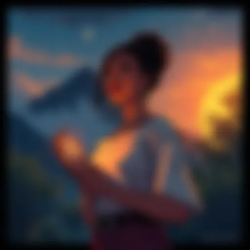 Makima stands in a serene setting, looking contemplative and holding a symbol of faith, reflecting her emotional shift after Chainsaw Man chapter 231.