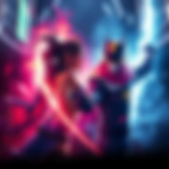 A fan art depiction of Makima and Light facing off, showcasing their intense rivalry with striking colors and dynamic poses.