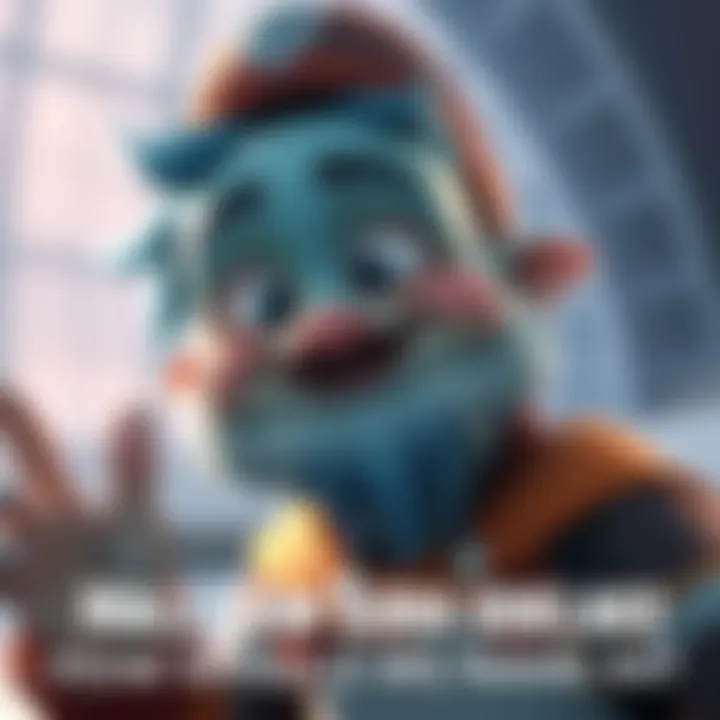 A male character resembling Gawr Gura, featuring playful expressions and ocean-themed attire, engaging with viewers about naming ideas.