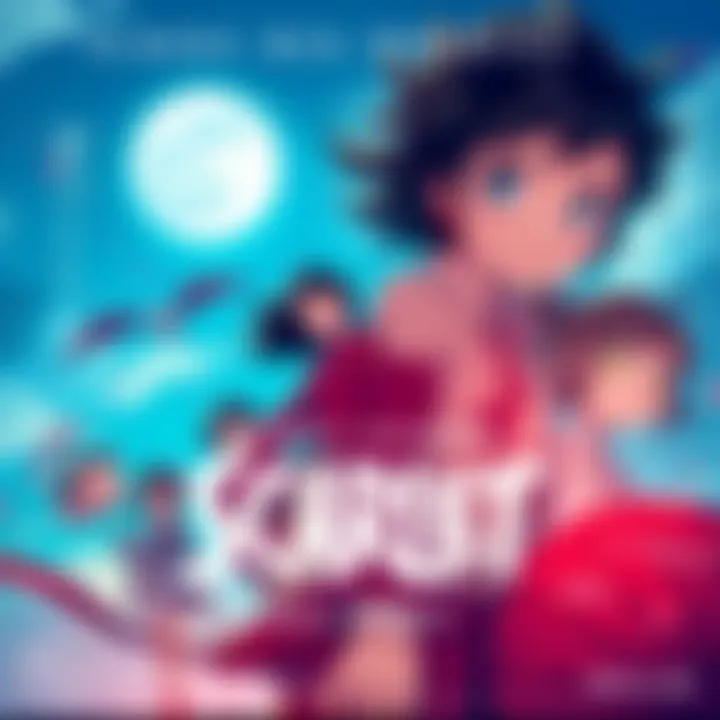 Colorful poster of Mamoru Hosoda's Scarlet featuring main characters and vibrant animation