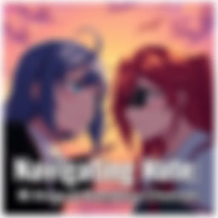 Two manga characters with contrasting expressions, symbolizing the community's divided opinions on romance choices in manga.