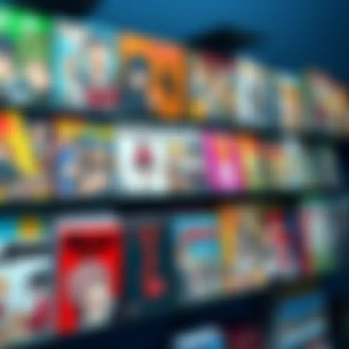 A colorful display of manga books with various titles and characters on a shelf, showcasing recent hauls and collections for 2025.