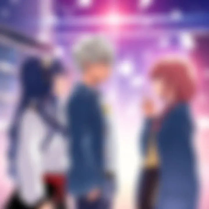 Three characters from Horimiya, Blue Box, and The Fragrant Flower sharing emotional moments during confession scenes