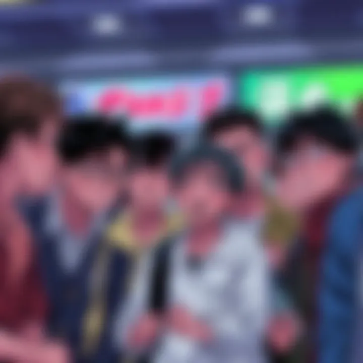 Manga fans expressing concern Group of manga fans discussing anxiously about the future of their favorite series, worried about the release of Part 3.