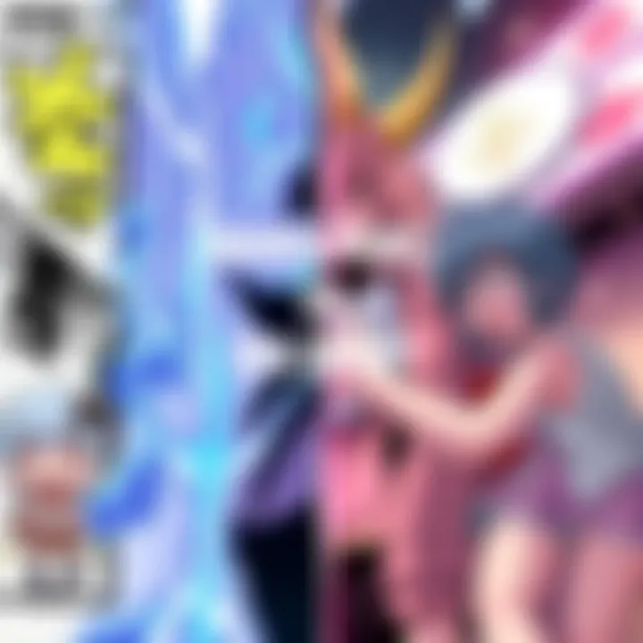 Side-by-side comparison of a manga panel and a hentai doujinshi, showing distinct art styles and themes.