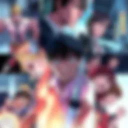 A collage of overlooked scenes from the manga, featuring key characters in action and emotional moments.