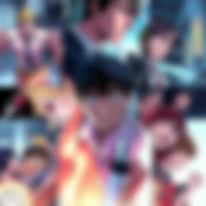 A collage of overlooked scenes from the manga, featuring key characters in action and emotional moments.