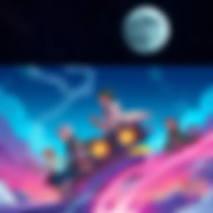 A colorful manga panel featuring characters embarking on a new journey after Season 2's end