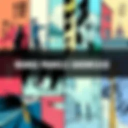 Collage of colorful manga panels featuring various characters and scenes that create an emotional connection.