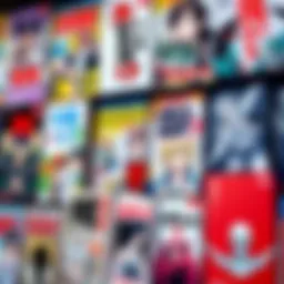 A collage of different manga reading platforms with manga covers displayed