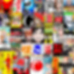 A colorful collage of various popular manga covers, showcasing different genres and styles, inviting readers to explore new titles.
