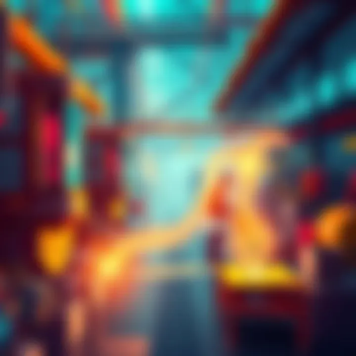 A visual representation of the manufacturing process showing various stages from concept to final product with machines and workers involved.