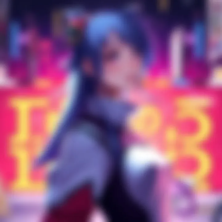 Concept artwork of Mari, showcasing her unique design and features, with a vibrant background that reflects her personality.