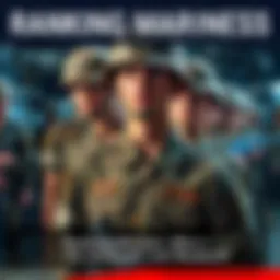 A group of Marines showcasing their strengths and abilities, with the strongest highlighted in front