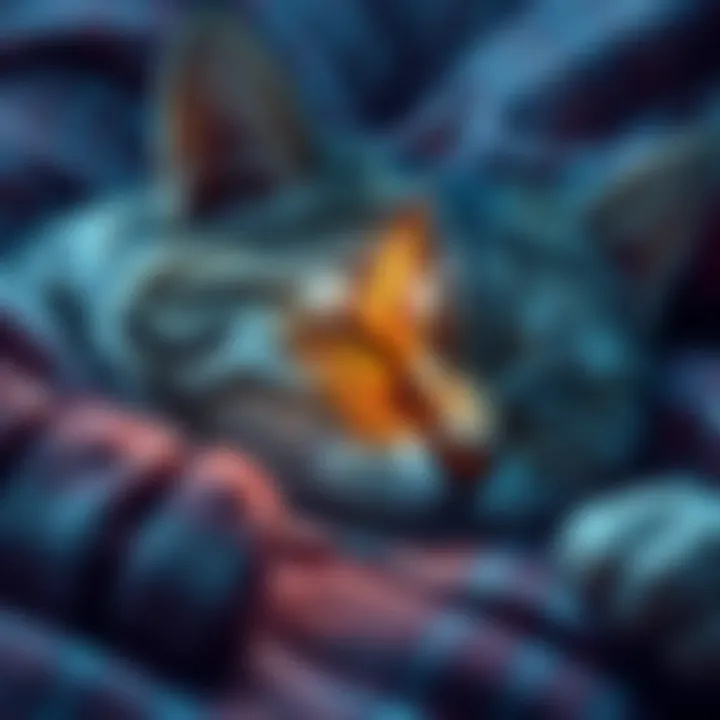 Maru lying down with his third eye open, suggesting awareness while appearing unconscious